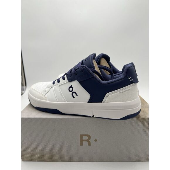 On The Roger Clubhouse Men Tennis Shoe Size 8.5 Color White & Acai New in Box * - Picture 5 of 10